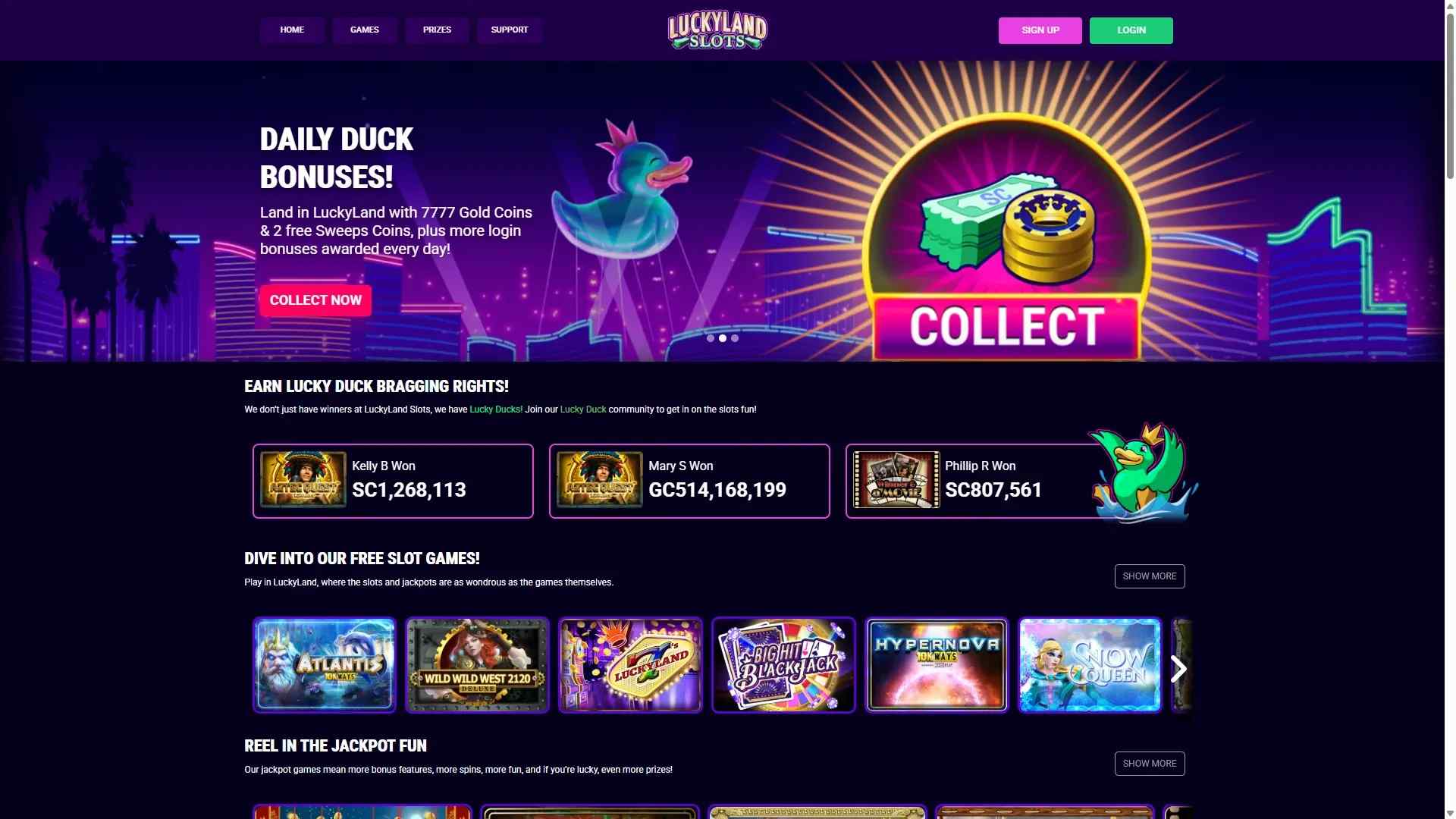 Daily Duck Bonuses